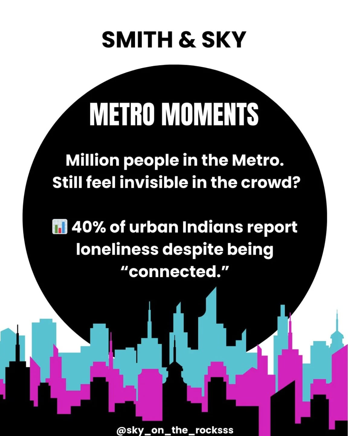 🏙️ Cities never sleep, yet so many hearts do in silence. Loneliness is real in urban India. Notice the unseen, because sometimes a simple smile saves a life.
•
•
•
•
•
#UrbanLoneliness #YouAreNotInvisible #EmpathyFirst #MentalHealthIndia #LonelyInIndia