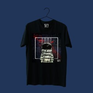 Peace in Cosmos T-shirt Black-Unisex
