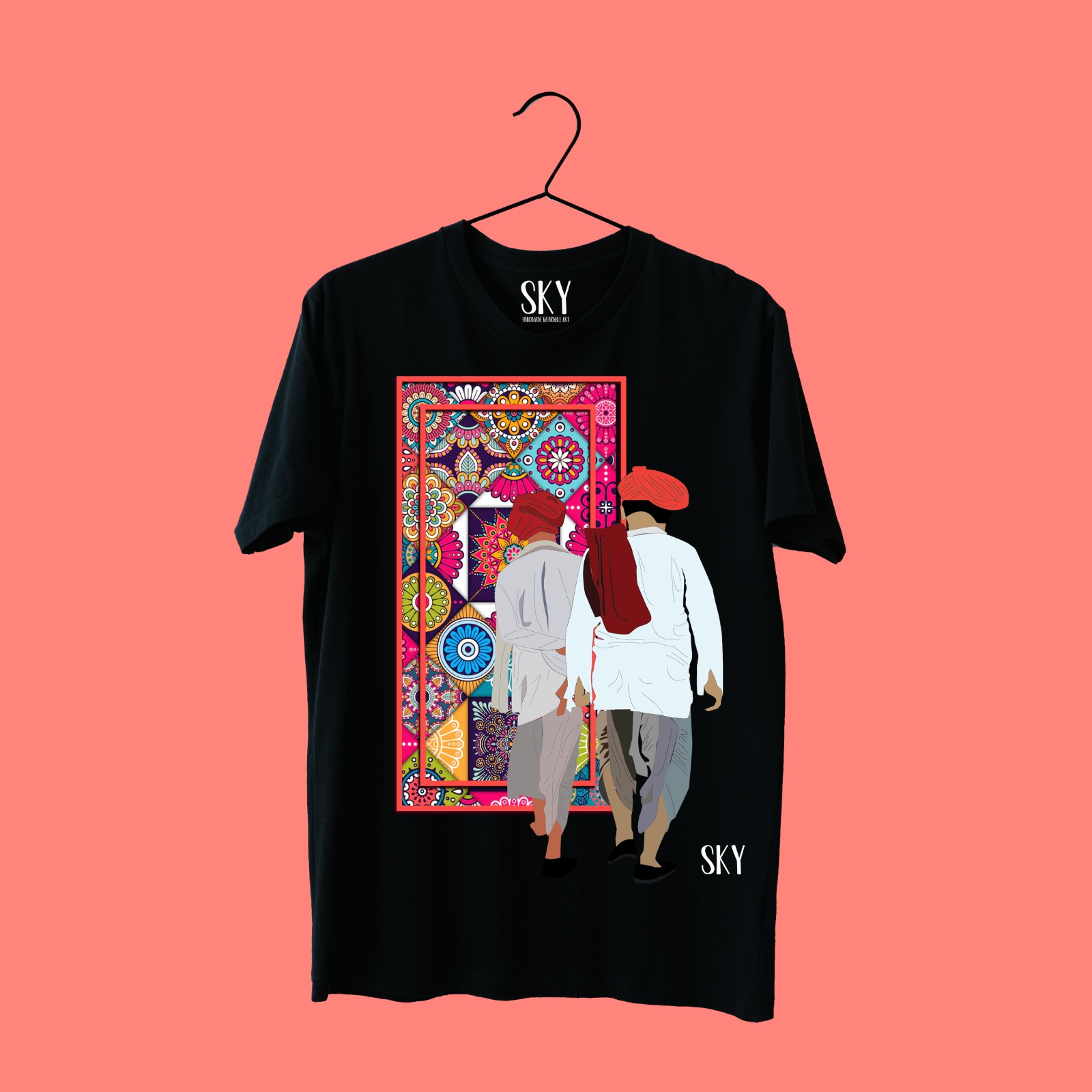 Rang Darwaza T-shirt Black-Unisex