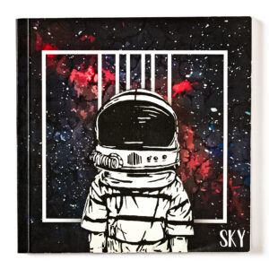 PEACE IN COSMOS DIARY - A5 SQUARE UNRULED