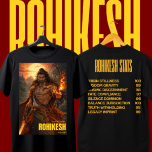 THE GURUDEV ROHIKESH T-SHIRT BLACK - UNISEX