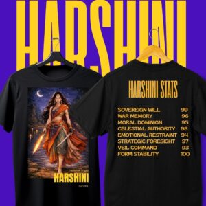 THE GURUMA HARSHINI T-SHIRT BLACK - UNISEX