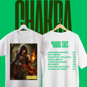 THE HEIR CHAKRA T-SHIRT WHITE - UNISEX