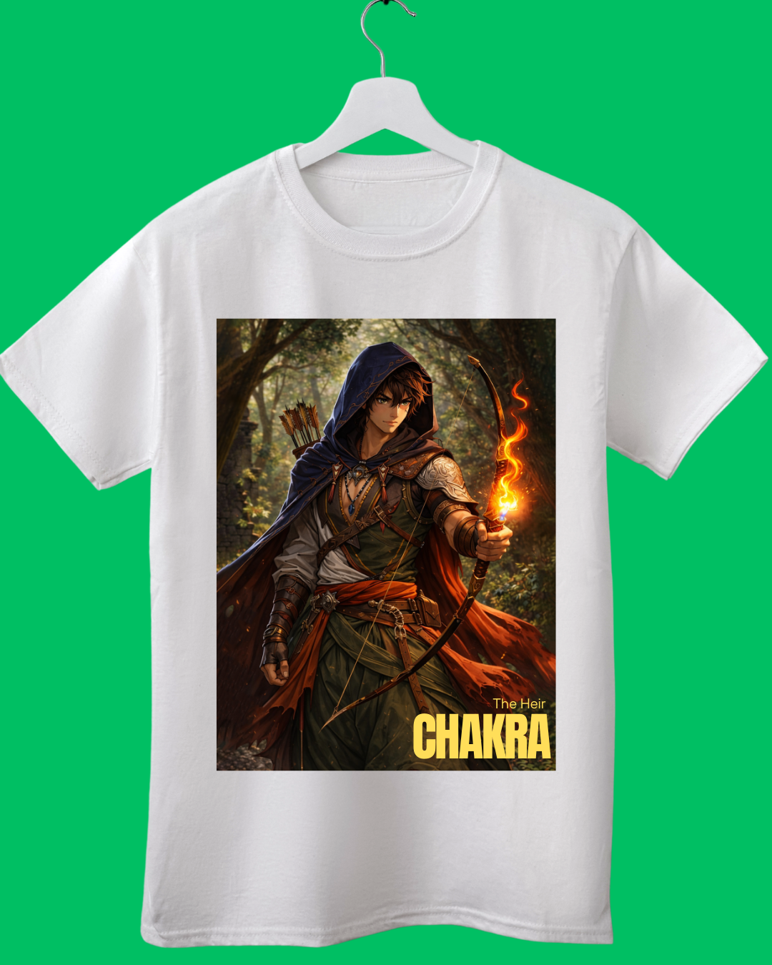 THE HEIR CHAKRA T-SHIRT WHITE - UNISEX - Image 2