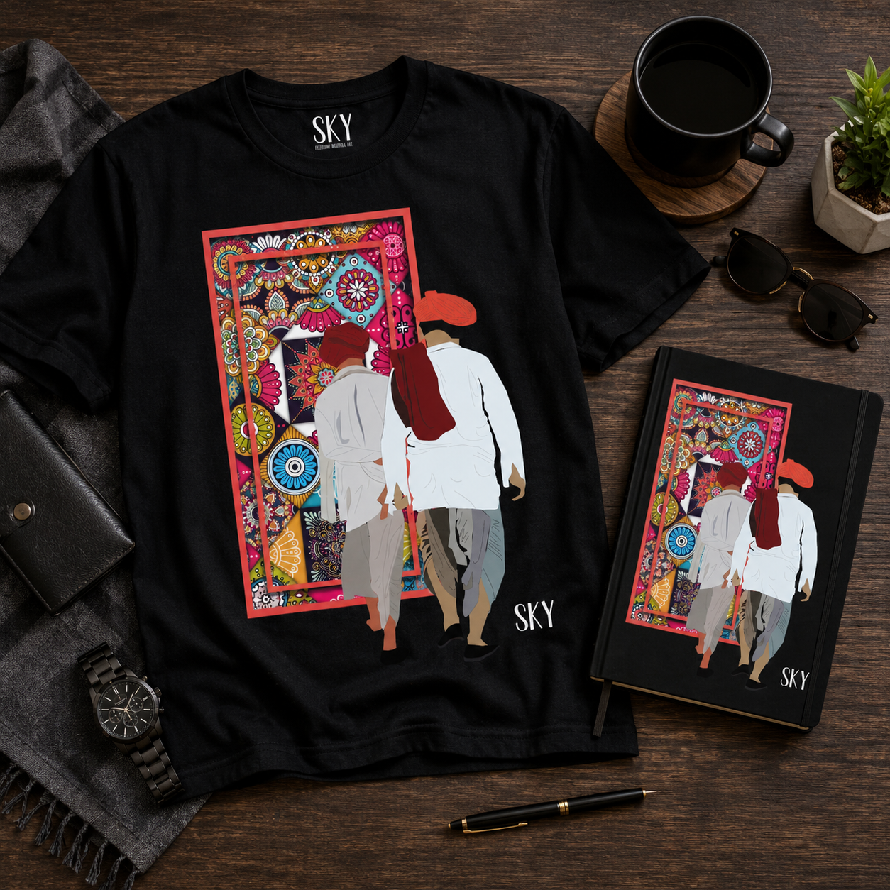 RANG DARWAZA T-SHIRT & DIARY COMBO - UNISEX